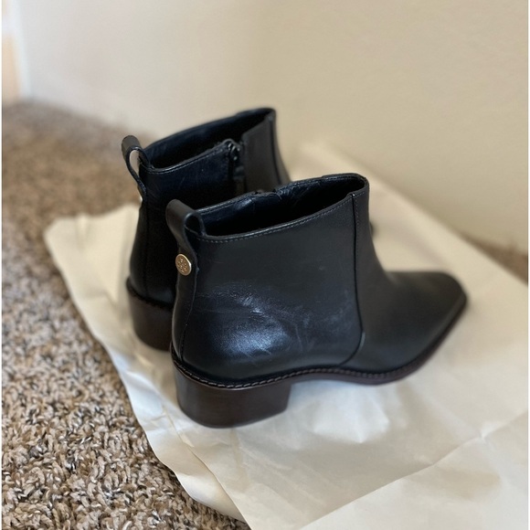 Tory Burch Sleek Black Leather Boots - Picture 8 of 14